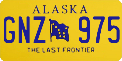 AK license plate GNZ975