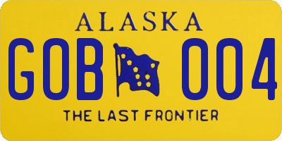 AK license plate GOB004