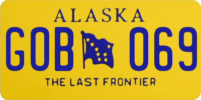 AK license plate GOB069