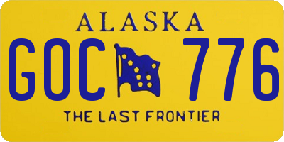 AK license plate GOC776