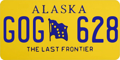 AK license plate GOG628