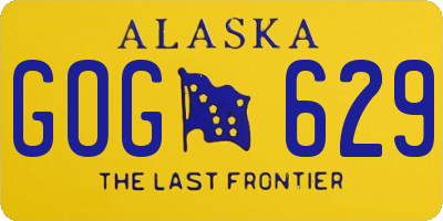 AK license plate GOG629