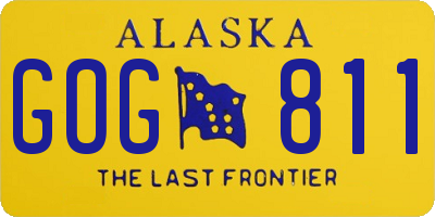 AK license plate GOG811