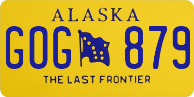 AK license plate GOG879