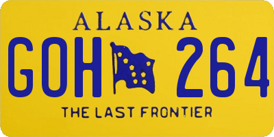 AK license plate GOH264