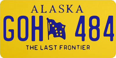 AK license plate GOH484