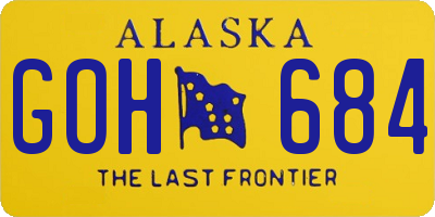 AK license plate GOH684