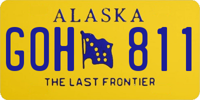 AK license plate GOH811
