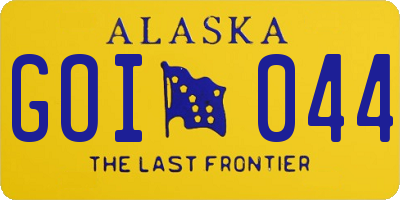 AK license plate GOI044