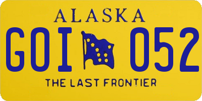 AK license plate GOI052