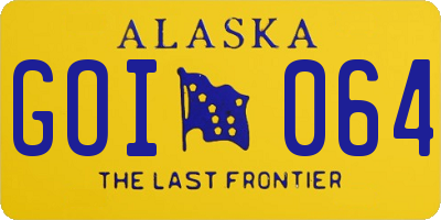 AK license plate GOI064