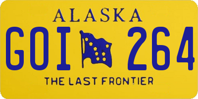 AK license plate GOI264