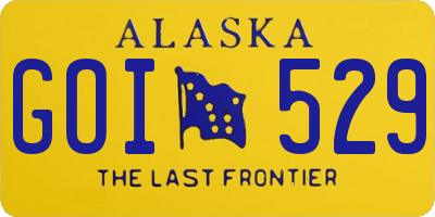AK license plate GOI529