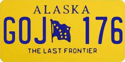 AK license plate GOJ176