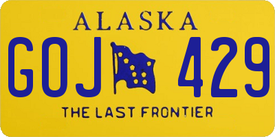 AK license plate GOJ429
