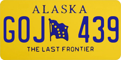 AK license plate GOJ439