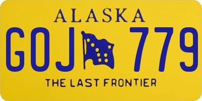 AK license plate GOJ779