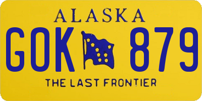 AK license plate GOK879