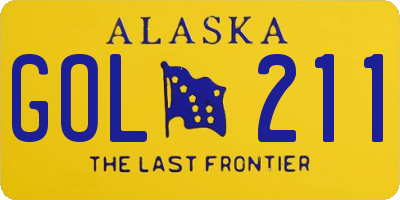 AK license plate GOL211