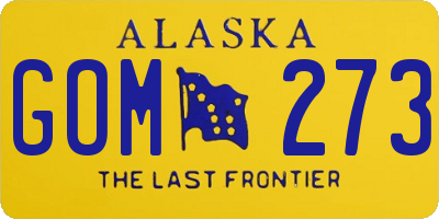 AK license plate GOM273
