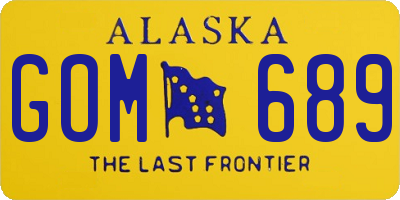 AK license plate GOM689