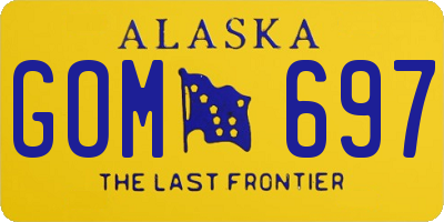 AK license plate GOM697