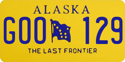AK license plate GOO129