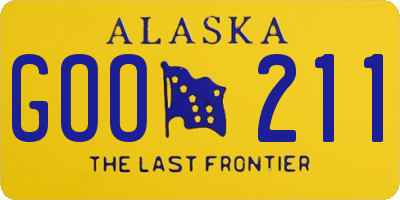 AK license plate GOO211