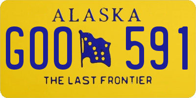 AK license plate GOO591