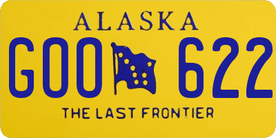 AK license plate GOO622