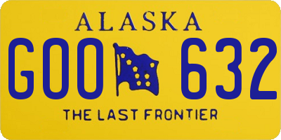 AK license plate GOO632