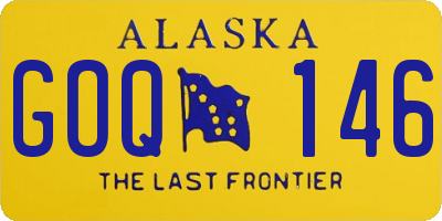 AK license plate GOQ146