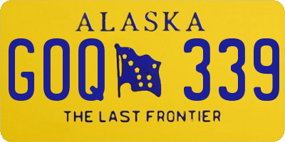 AK license plate GOQ339
