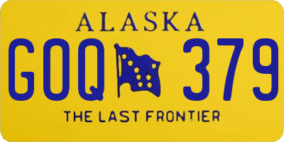 AK license plate GOQ379