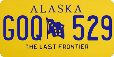 AK license plate GOQ529