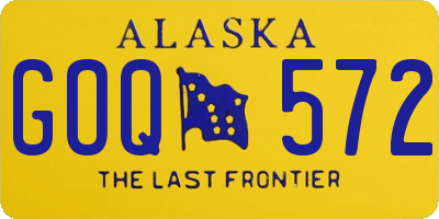 AK license plate GOQ572
