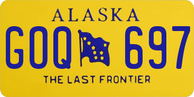 AK license plate GOQ697