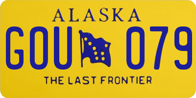 AK license plate GOU079