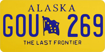 AK license plate GOU269