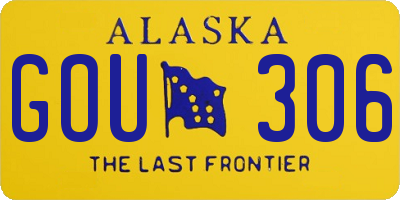 AK license plate GOU306