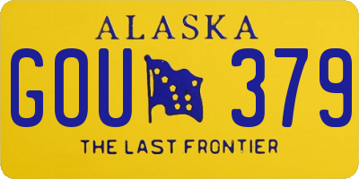 AK license plate GOU379