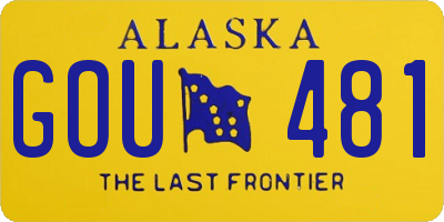 AK license plate GOU481