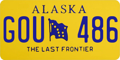 AK license plate GOU486
