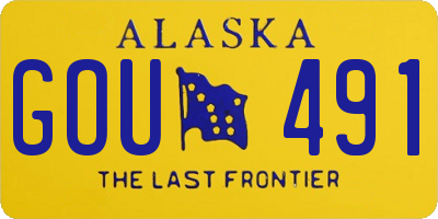 AK license plate GOU491