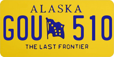 AK license plate GOU510