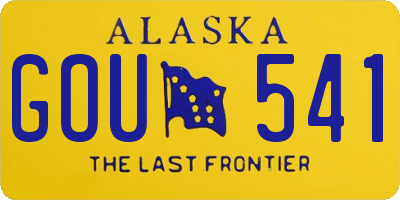 AK license plate GOU541