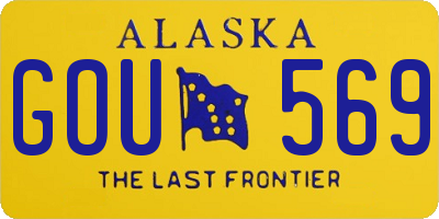 AK license plate GOU569