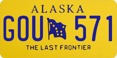 AK license plate GOU571