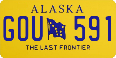 AK license plate GOU591