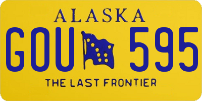 AK license plate GOU595